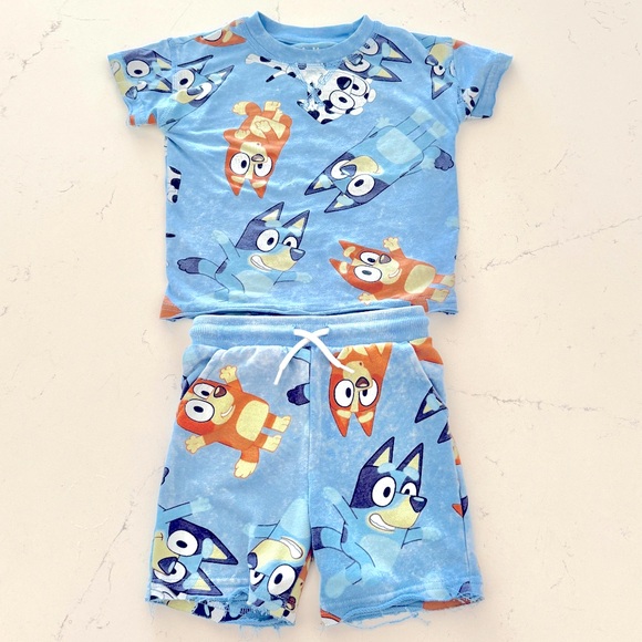 Bluey Short Sleeve T-Shirt & Shorts Set, 2-Piece - Picture 2 of 2